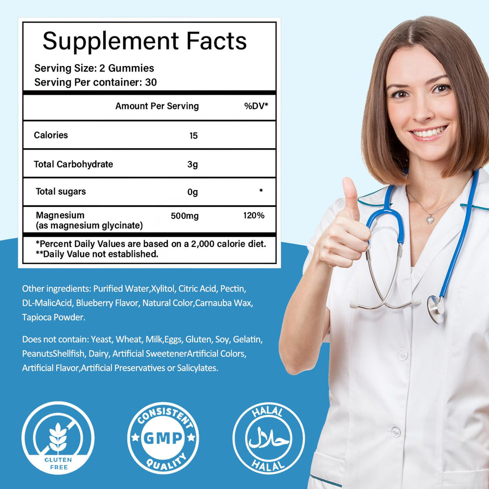 Tewuky magnesium glycinate gummies vegan pectin-based – plant-based supplement