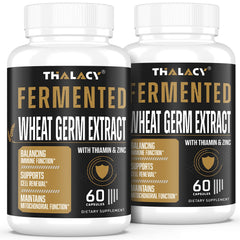 Thalacy spermidine bottle close-up, potential support for healthy aging.