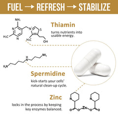 Thalacy packaging with vegan, solvent-free claim.