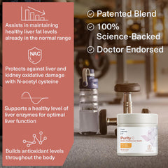 The Amino CO Purity powder texture showing premium quality ingredients