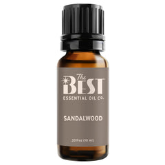 The Best Sandalwood Essential Oil bottle pour for grounding aromatherapy at home