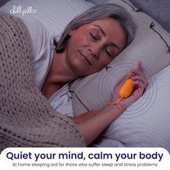 The Chill Pill travel case highlights portable stress relief on trips.
