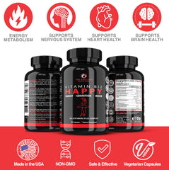 Assorted THE ENCLARE NUTRITION B12 B-Complex capsules in a tray