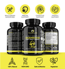 The Enclare Nutrition 10in1 immune mushrooms packshot — broad immune support potential.