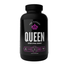 The Fittest Queen Organ bottle front showing hormone support and energy potential.