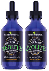 The Food Movement Co Black Earth Zeolite bottle pour supports daily wellness.