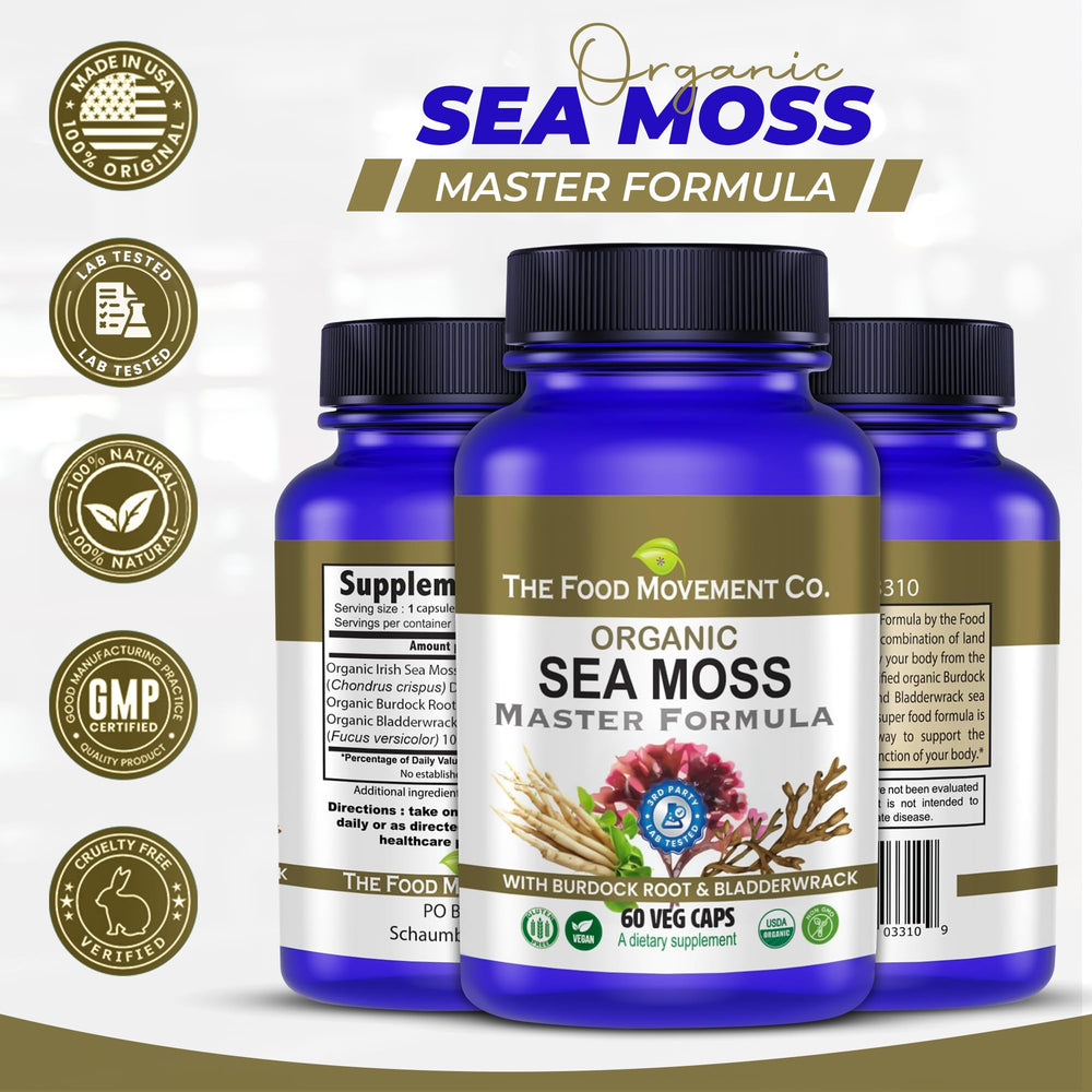 Lifestyle scene with sea-toned setting and supplement ritual.