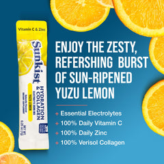 Close-up of The Frozen Bean Sunkist yuzu lemon flavor.