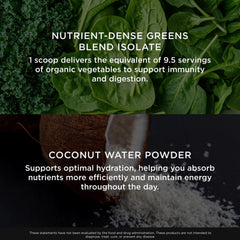 A ready-to-drink glass of The Genius Brand greens pineapple beverage.