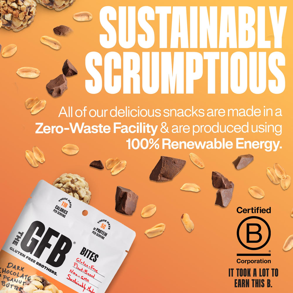 The GFB bites in hand, ready-to-go snack for gym bag or purse