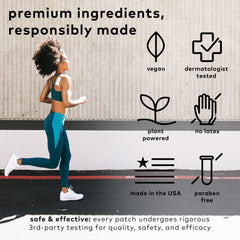 The Good Patch neck-patch worn to soothe neck tension during daily activities.