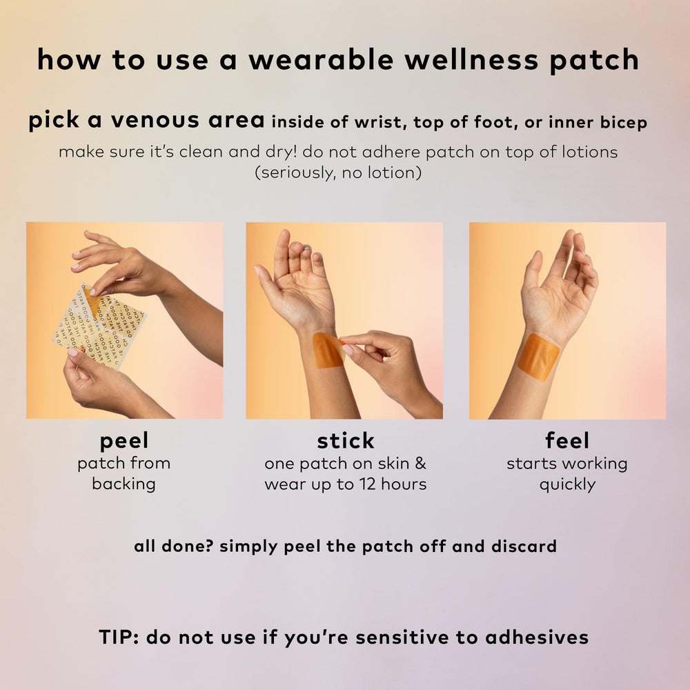 The Good Patch Slumber Patch ingredients image communicates plant-based support possibilities.