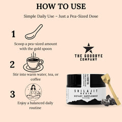 Dissolving Shilajit resin in warm beverage for convenient use