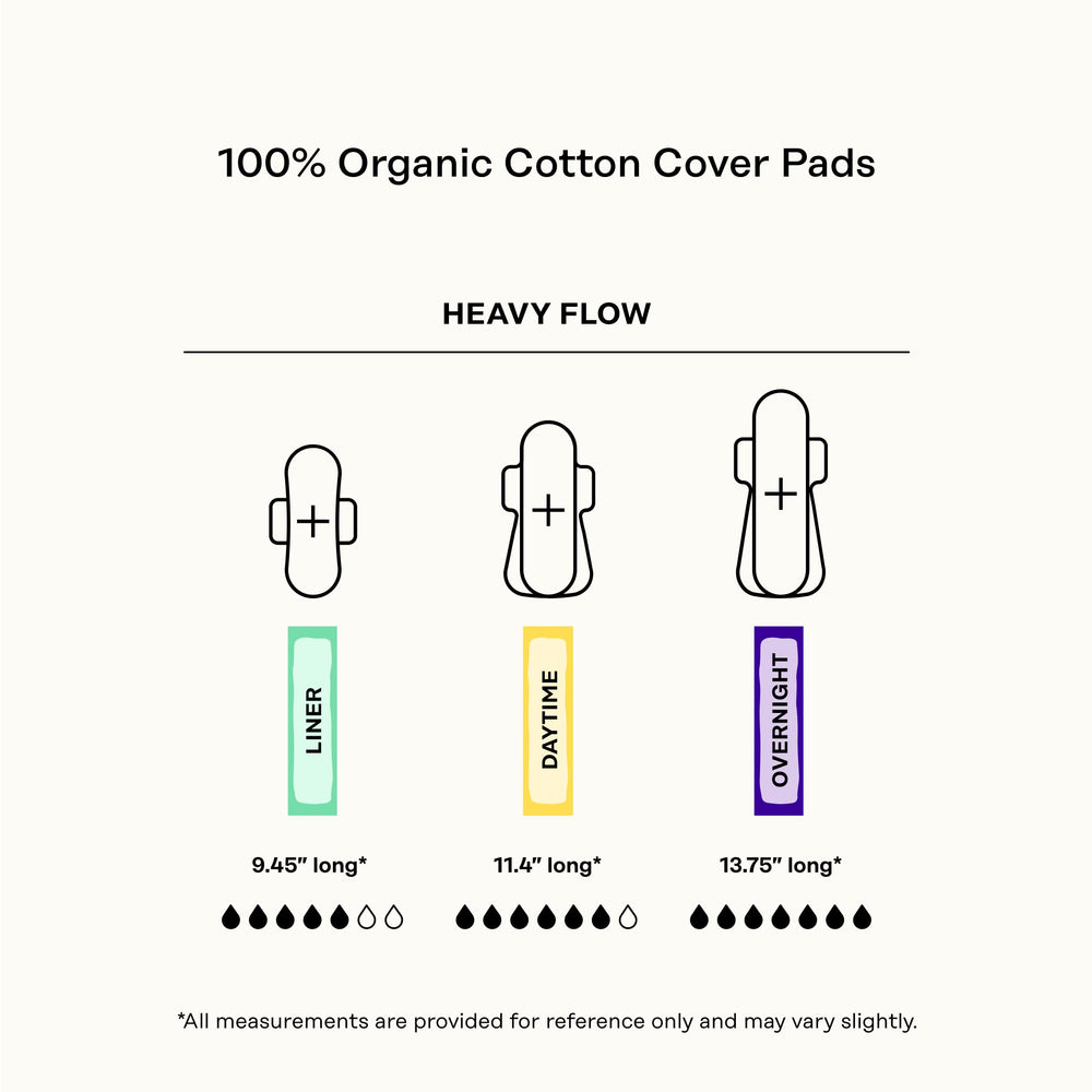 The Honey Pot 80ct OCS-certified organic cotton cover: clean, natural touch.