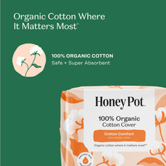 The Honey Pot Company ultra-absorbent pulp-core pad for reliable daily protection.