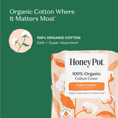 The Honey Pot overnight pads with absorbent pulp core for reliable protection