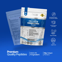 The Intelligent Health collagen powder measuring spoon; convenient portion control for recipes.