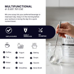 The Intelligent Health gluten-free collagen powder container for clean label nutrition