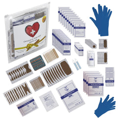 The Life Safety Pro children's first aid kit refill with 145 supplies for home readiness.