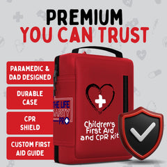 Compact travel case from The Life Safety Pro keeps essential kid supplies organized.