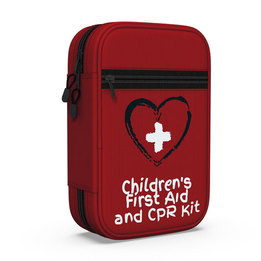 The Life Safety Pro mini first aid kit in a diaper bag for on-the-go child care.