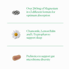 The Nue Co Magnesium Gut Barrier+ powder dissolving in water for a calm routine.