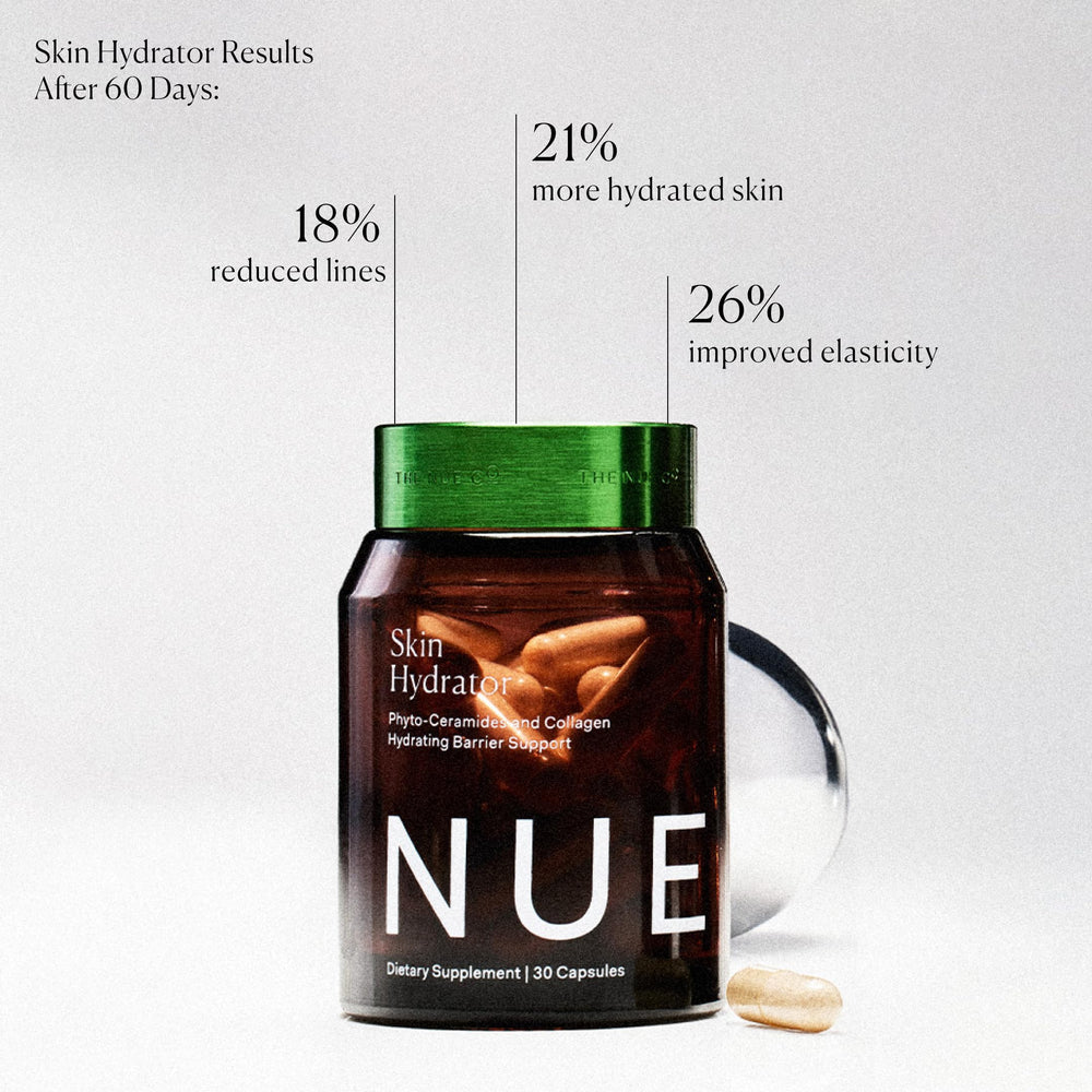 Hyaluronic acid element signals moisture retention in The Nue Co Skin Hydrator