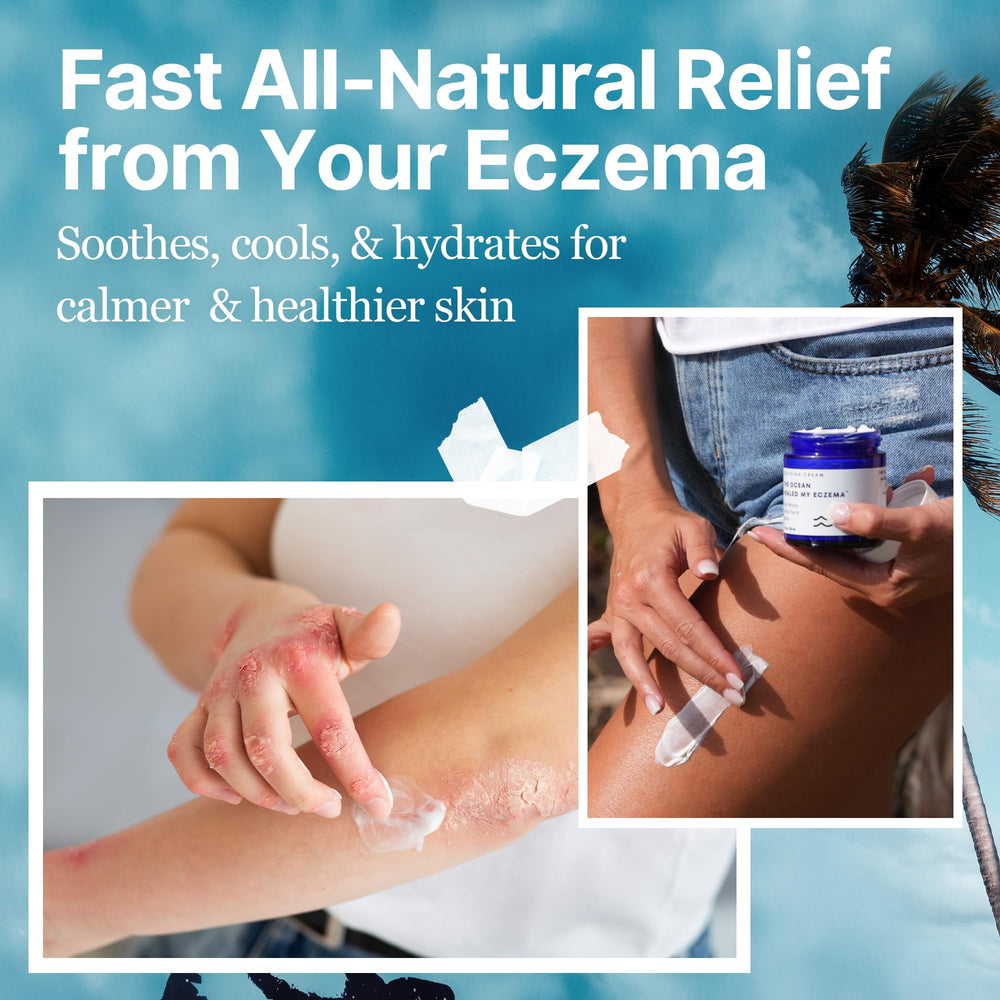 Close look at The Ocean Healed My Eczema jar cap