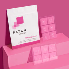The Patch Remedy vegan gluten-free label highlighted on a patch pack for transparent ingredients.