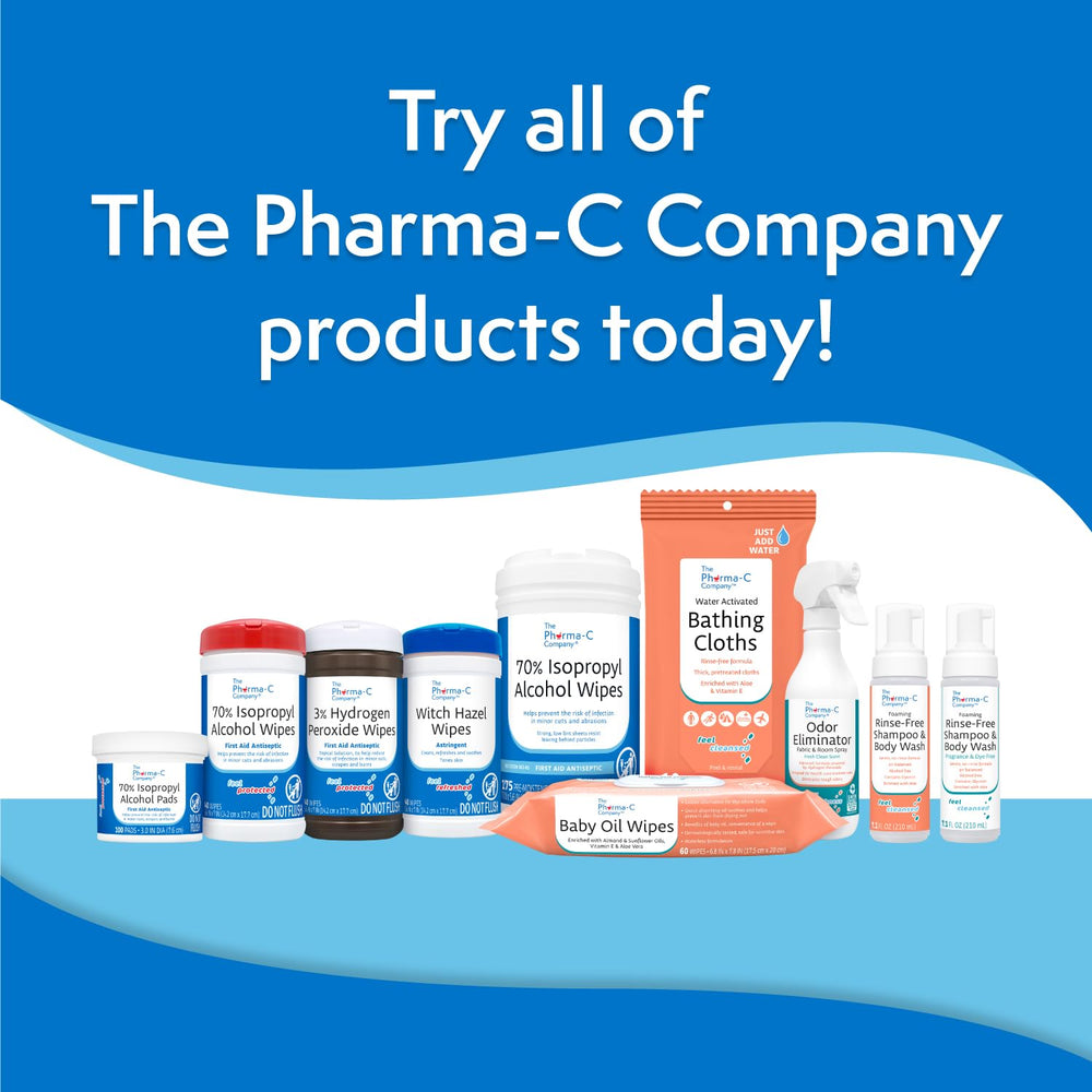 The Pharma-C Company wipes low-lint sheets for clean surfaces and use