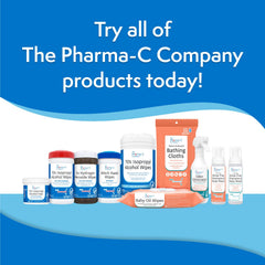 The Pharma-C Company wipes low-lint sheets for clean surfaces and use