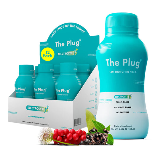 The Plug Liver Cleanse bottle with vibrant herbal formula for daily hydration.