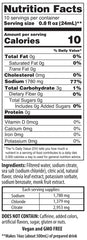 The Right Stuff box back highlights pre, during, and post hydration guidance