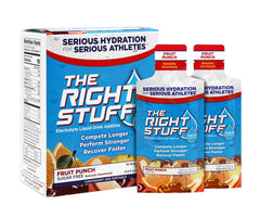The Right Stuff Fruit Punch box front, NSF-certified hydration for serious training