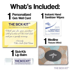 The Sick-Kit gift-ready packaging makes a thoughtful get-well gesture