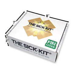 The SICK-KIT tea sampler close-up for soothing hydration during illness.