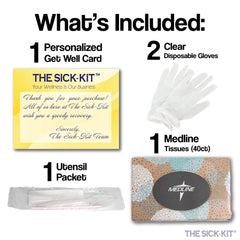 The SICK-KIT tissues for nasal comfort during cold days.