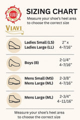 The Viavi Cork Heel Lift inside a shoe demonstrating comfort and support
