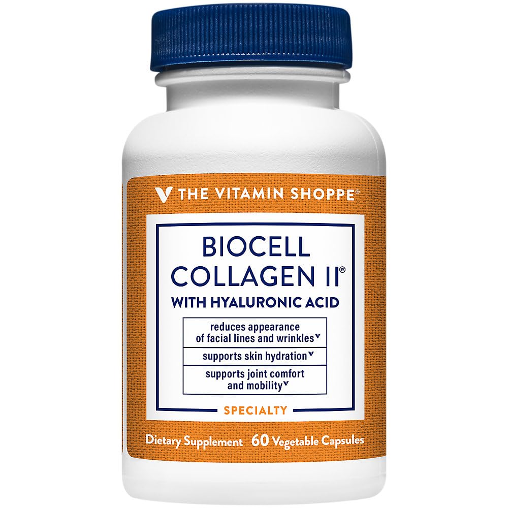 The Vitamin Shoppe Collagen Type II family display signals reliable supplement choice.
