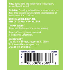 The Vitamin Shoppe Turmeric Curcumin 900MG label close-up highlighting curcuminoids for potency.