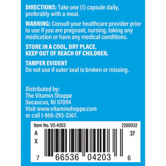 The Vitamin Shoppe Vitamin D3 K2 5000 IU capsules closeup emphasizing easy daily use.