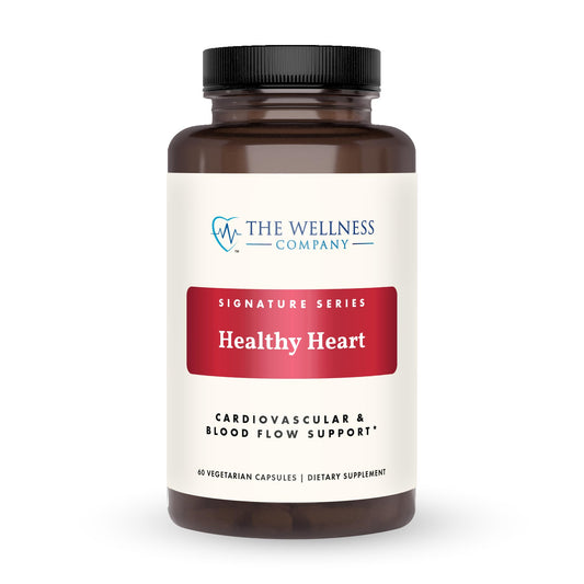The Wellness Company Healthy Heart bottle front for daily cardiovascular support.