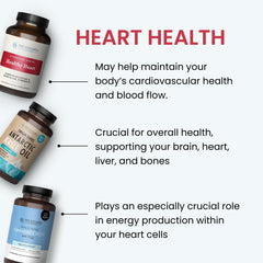 The Wellness Company Healthy Heart grape seed extract visual hints at cardiovascular support.