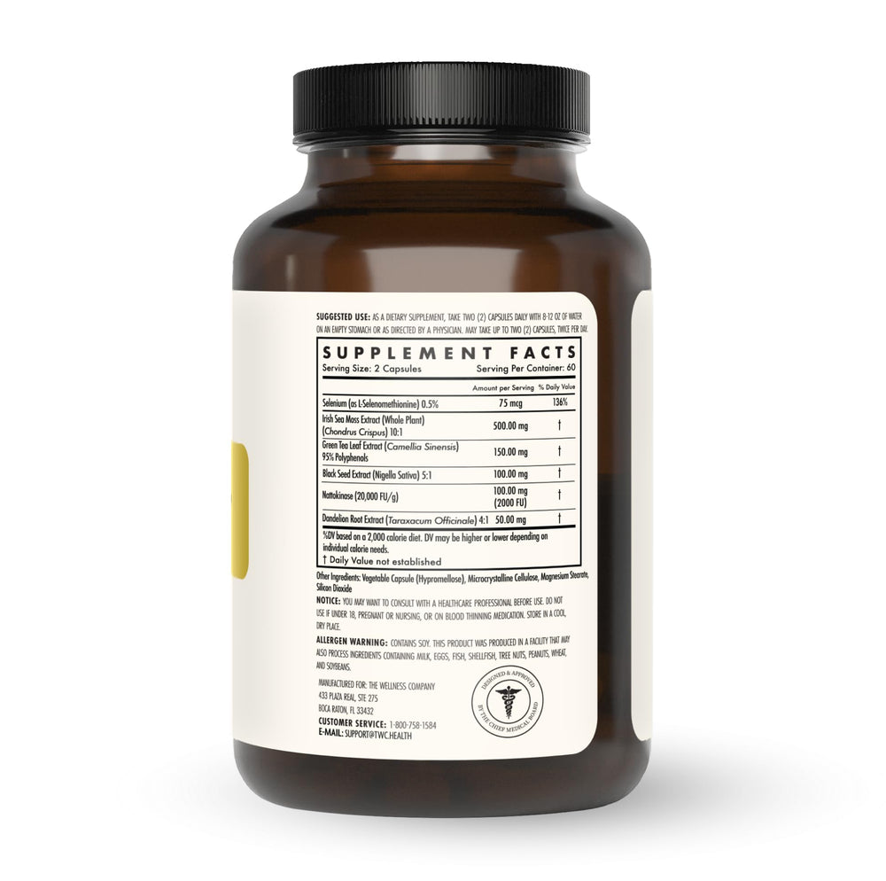 Nattokinase capsule detail highlights a proteolytic enzyme for potential circulation support.
