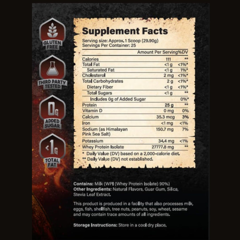 Crusade pumpkin tub highlights clean formula with no fillers, ideal for daily protein goals.