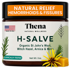 THENA Intense Hemorrhoid Treatment bottle for fast-absorbing external relief.