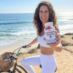 The Nerve Brand gummies arranged with vitamins suggest daily nerve nourishment.