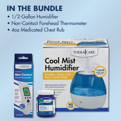 Thera Care bundle packaging highlights three helpful products for family cough and cold care.