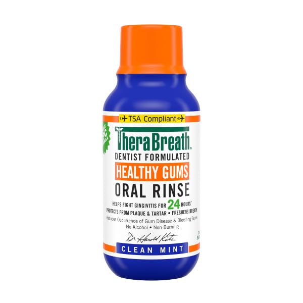 TheraBreath travel-size cap pictured for on-the-go freshness