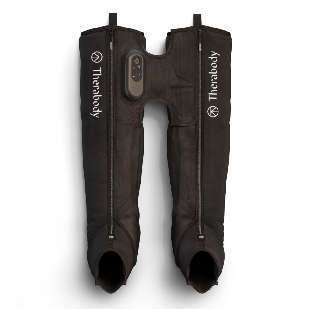 TheraGun JetBoots Prime portable compact design for recovery on the go.